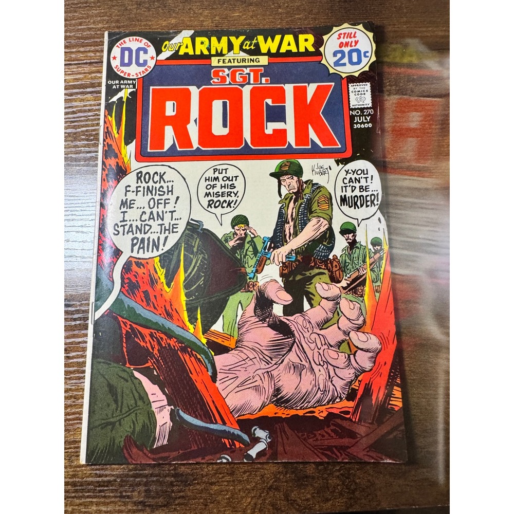 Our Army at War #270 (1974) DC Comics Sgt Rock Joe Kubert Bronze Age War
